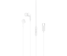XO laidinės ausinės EP82 USB-C baltos
