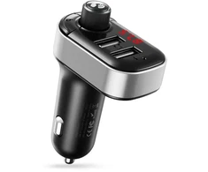 XO transmiter FM BCC10 Bluetooth MP3 car charger 3,1A juodas