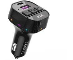 Transmiter FM XO XO transmiter BCC17 FM ład. sam. 30W Bluetooth juoda + kabelis USB-C/USB-C