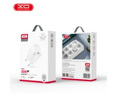 XO laidinis įkroviklis CE06 PD 30W 1x USB-C baltos spalvos