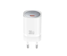 XO laidinis įkroviklis CE20 PD 30W 1x USB-C baltos spalvos + kabelis USB-C - USB-C