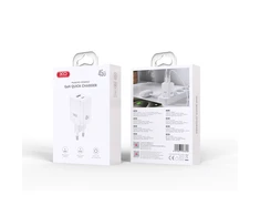 XO kroviklis jungiama į tinklą CE36 PD 45W 1x USB-C 1x USB balta