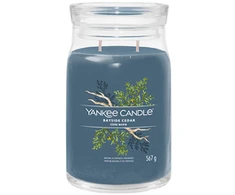 Yankee Candle Aromatinė žvakė Signatūrinė stiklinė didelė Bayside Cedar 567 g