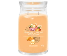 Yankee Candle Aromatinė žvakė Signature glass medium Mango Ice Kreminis 368 g