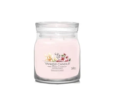 Yankee Candle Aromatinė žvakė Signature glass medium Rožinė Cherry - Vanilla 368 g