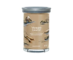 Yankee Candle Aromatinė žvakė Signature tumbler large Amber - Sandalwood 567 g
