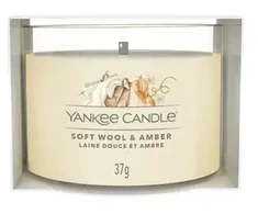 Yankee Candle Soft Wool &amp; Amber votive candle in glass 37 g