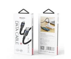 USB kabelis Yesido yesido Kabelis CA106 18W USB-C tipo 1.2m 2A, Juodas