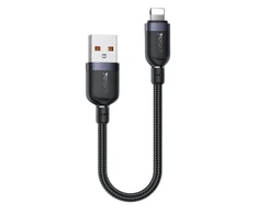 USB kabelis Yesido USB-A - Lightning 0,3 m juodas (YID000555)
