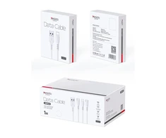 YESIDO CABLE CA71 USB/LIGHTNING 1M 2A (20PCS) Baltas
