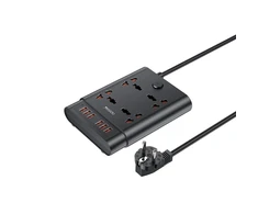 „Yesido MC08“ prailgintuvas 10in1 (ES) 2650W 6xUSB-A, Juodas