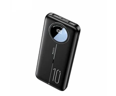 „Yesido“ nešiojama baterija YP40, 10 000 mAh, LED, 2xUSB-A + USB-C, JUODA