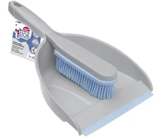 York Bacteria Stop Rubber dustpan with brush BACTERIA STOP