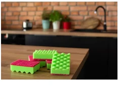 York Dishwashing sponge Wave 4+1 pcs. 10x7x3cm
