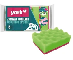 York Dishwashing sponge Wave 4+1 pcs. 10x7x3cm