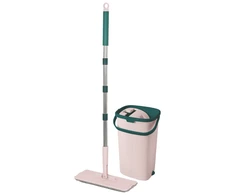 Grindų valymo rinkinys York 32x12cm/131cm/9L rožinis/žalias