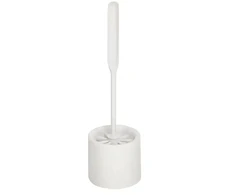 York Toilet brush with holder MODERN baltas