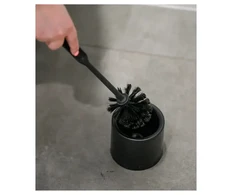 York Toilet brush with holder MODERN juodas