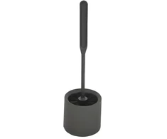 York Toilet brush with holder MODERN juodas