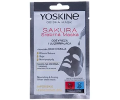 Yoskine Geisha Sakura Firming Sheet Mask Face stangrinanti lakštinė veido kaukė, 20 ml