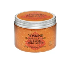 Yoskine Happiness Rituals Satsuma Peeling Body Scrub kūno šveitiklis, 300 ml