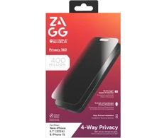 ZAGG InvisibleShield Glass Elite Privacy 360, skirtas iPhone 15/16