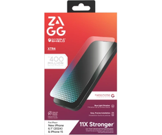 ZAGG InvisibleShield Glass XTR4 apsauginis stiklas su grafenu ir mėlynos šviesos filtru, skirtas iPhone 15/16