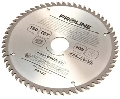 Pjūklų diskas Proline D184x30/20/16mm 60 dantų