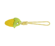 Trixie Žaislas šuniui Kukurūzų burbuolė ant virvės, TPR, 13 cm/34 cm