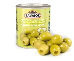 Zaļās olīvas pildītas ar citronu SALYSOL, 120g/50g