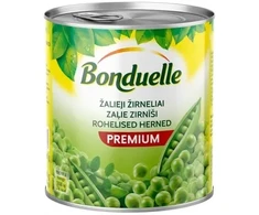 Zaļie zirnīši Bonduelle, 800g / 530g