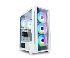 Zalman I3 Neo TG Baltas Mid Tower RGB dėklas 4xfan, balta