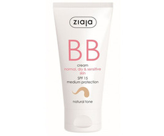 Ziaja BB kremas normaliai, sausai ir jautriai odai SPF 15 tamsus/persikų tonas (BB Kreminis) 50 ml