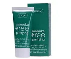 Ziaja Night Kreminis švelniai šveičiamasis Manuka Tree Purifying 50 ml