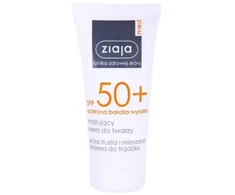 Ziaja Moisturizing Sunscreen SPF 50+ Matinį efektą suteikiantis drėkinantis kremas nuo saulės, 50 ml