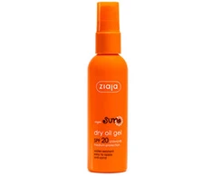Ziaja Sun SPF 20 Vandeniui atsparus sausas aliejinis gelis veidui ir kūnui, 90 ml