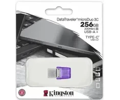Zibatmiņa Kingston DataTraveler microDuo 3C 256GB USB Type-A + USB Type-C