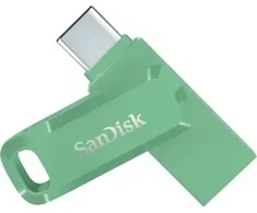 Zibatmiņa SanDisk Ultra Dual Drive Go USB-A / USB Type-C 128GB Absinthe Žalias