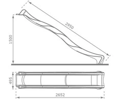 4IQ Čiuožykla 290 cm, antracitas