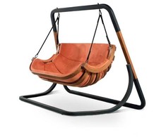 4IQ Dvivietis hamakas su stovu, Terracotta