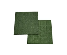 4IQ Guminė grindų danga, 50x50x2cm, žalia