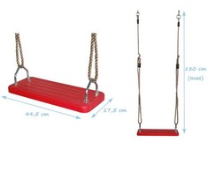 4IQ Guminės sūpynės (maks. apkrova 70 kg), raudonos