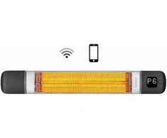 4IQ Infraraudonųjų spindulių šildytuvas “Tora - WiFi” 2500W, juodas