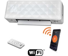 4IQ Keraminis sieninis šildytuvas 2000W, su WiFi