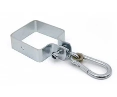 4IQ Kvadratinis tvirtinimo elementas su karabinu 90x90 mm