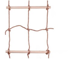 4IQ Laipiojimo tinklas su mediniais laipteliais 1,9 x 0,56 m