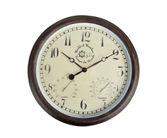 4IQ „Esschert Design“ pastatomas laikrodis su termo-higrometru, 30,5 cm, TF008