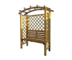 4IQ Medinė arka Pergola su suoliuku, 160 x 70 x 190 cm