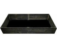 4IQ Medinė lysvė Bonus Orbis, 160 x 80 x 27 cm, juoda