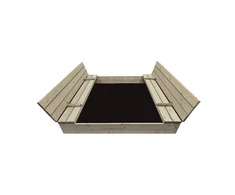 4IQ Smėlio dėžė Bonus Orbis, 140x140cm, su patiesalu, pilka